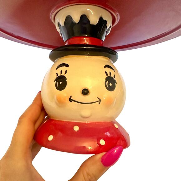 Johanna Parker Snowman Cake Stand! - Picture 1 of 4